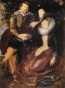 Peter Paul Rubens Rubens with his first wife Isabella Brant in the Honeysuckle Bower oil on canvas